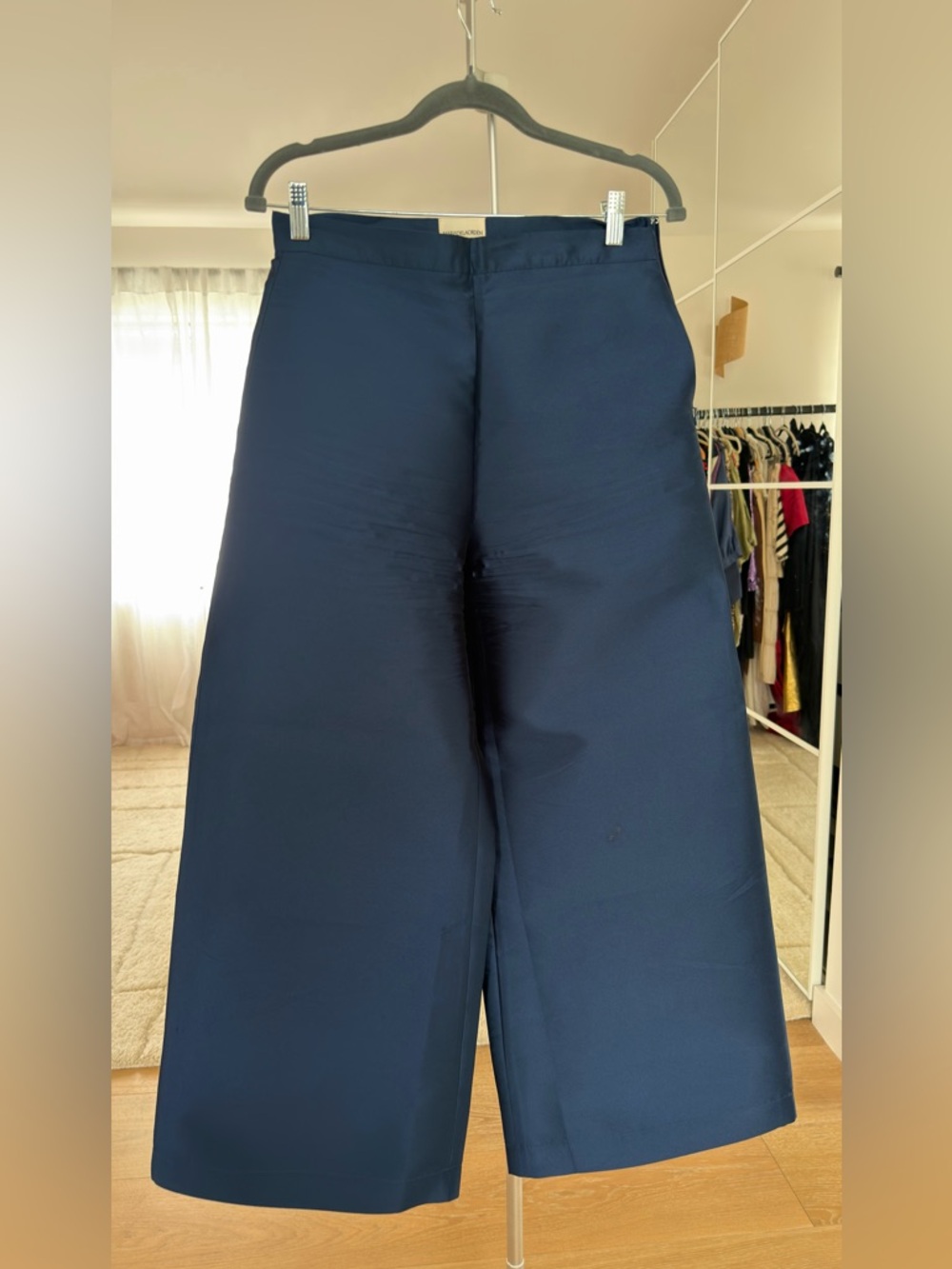 Wide Leg Navy Women's Pants